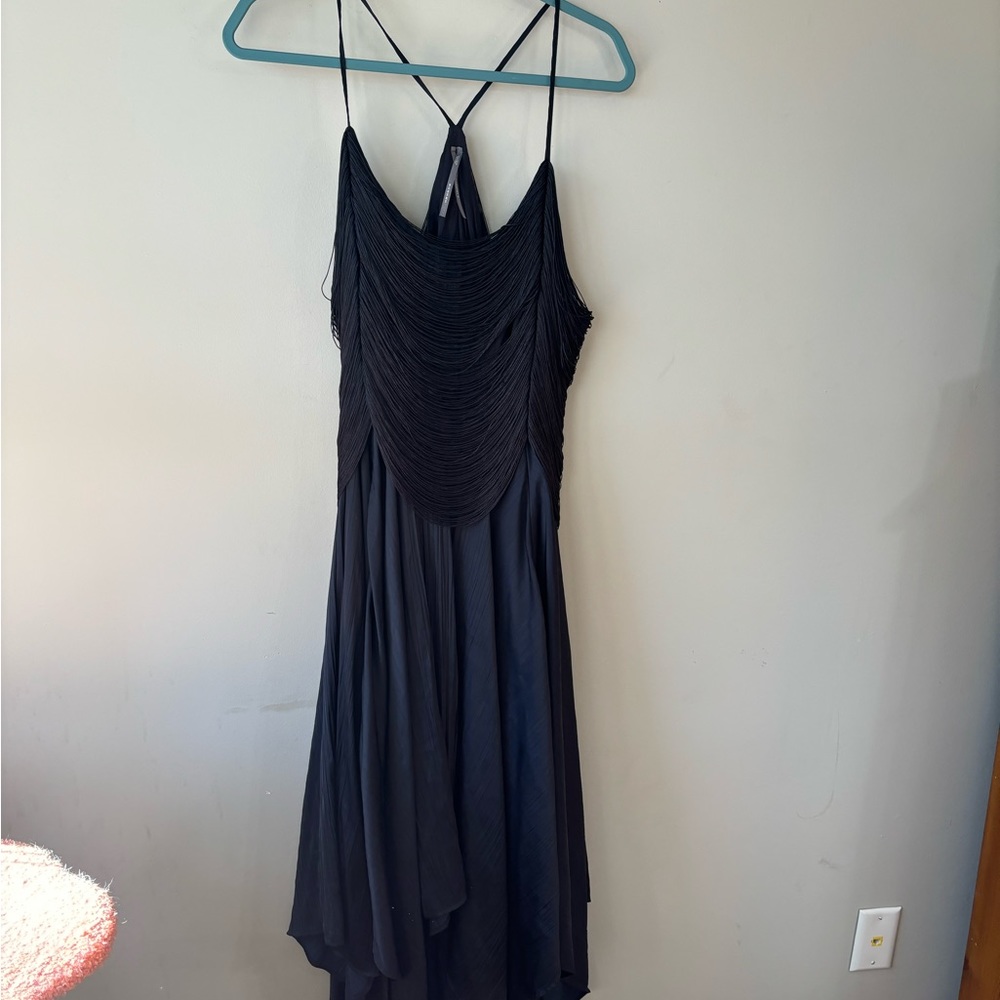 Anthropologie Black Midi Dress
